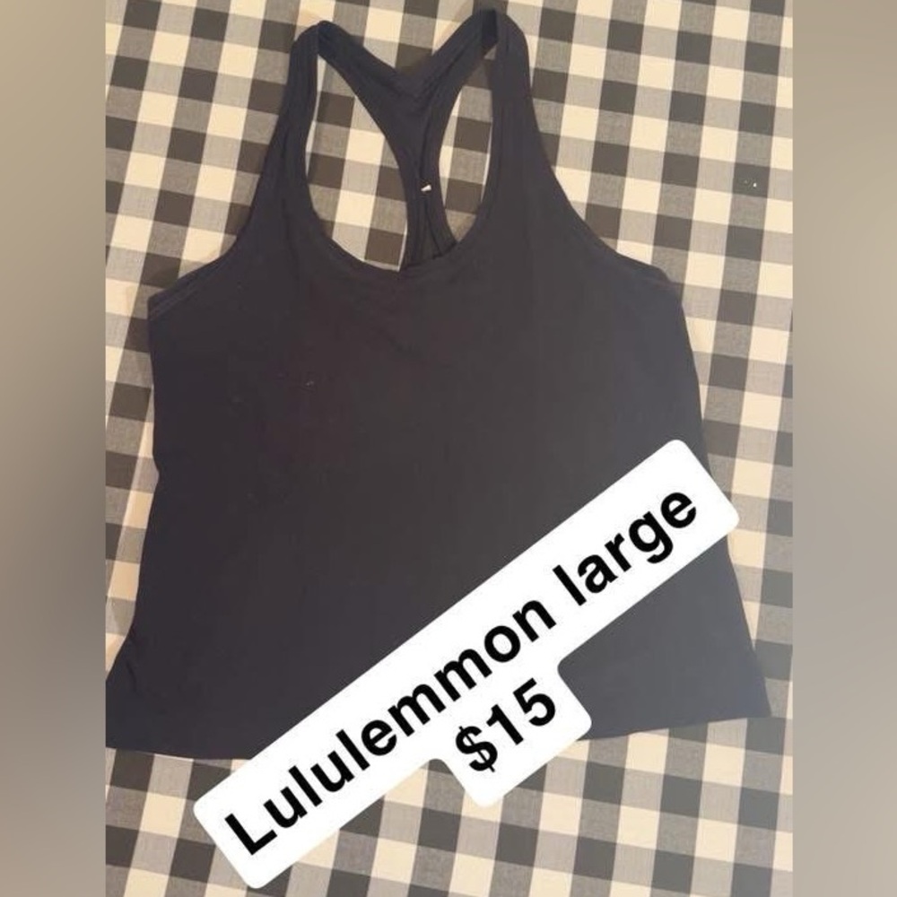 Lululemon Athletica Black Tank Top